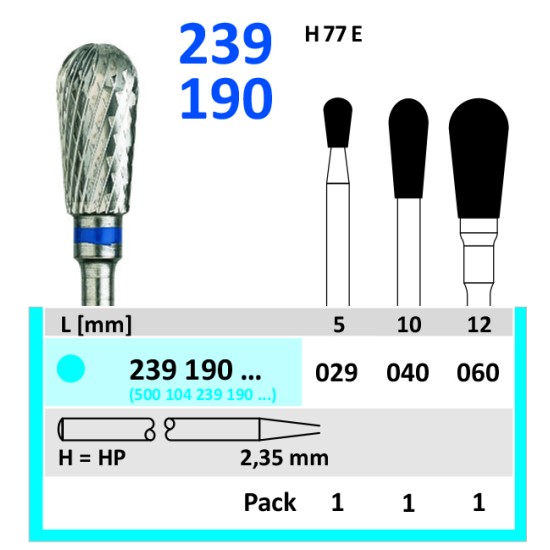 HORICO Burs - Tungsten Carbide Cutters - 239 190